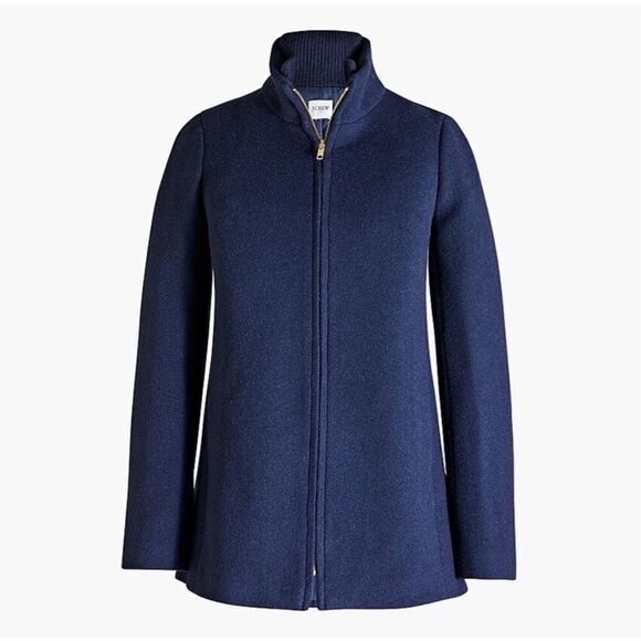 J. Crew factory village coat in navy size 0 - Picture 2 of 10